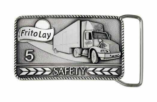 Custom made 5 year safety belt buckle