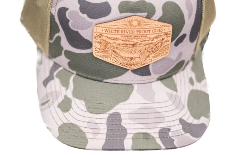 custom leather patch on hat