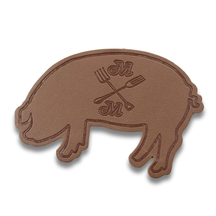 custom leather pig