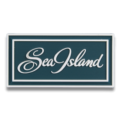 custom PVC label for Sea Island