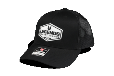 black Richardson 112 trucker hat with PVC Patch