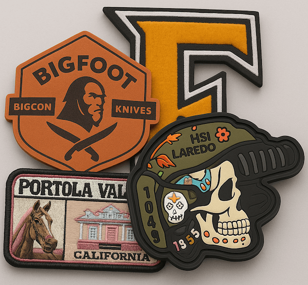 showcase of four different patches