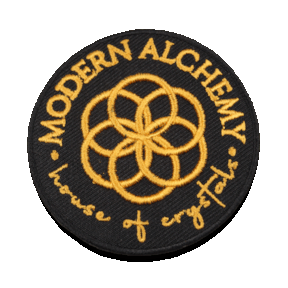 black and yellow modern alchemy patch