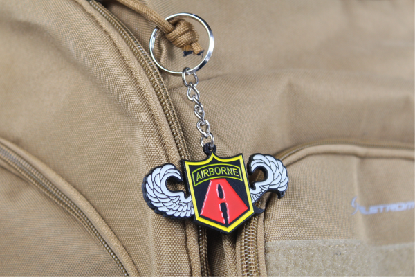 Soft Enamel Keychain airborne